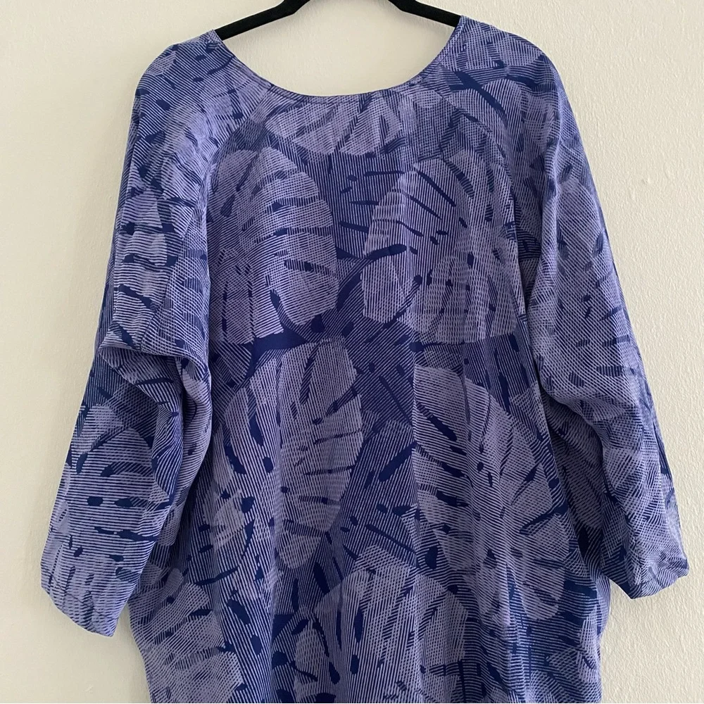 Aish Caftan Maxi Dress 100% Silk size Large - Picture 7 of 11